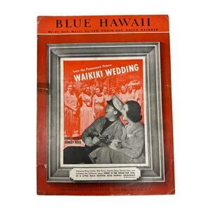 Blue Hawaii Sheet Music 1937 Bing Crosby Waikiki Wedding Robin Rainger